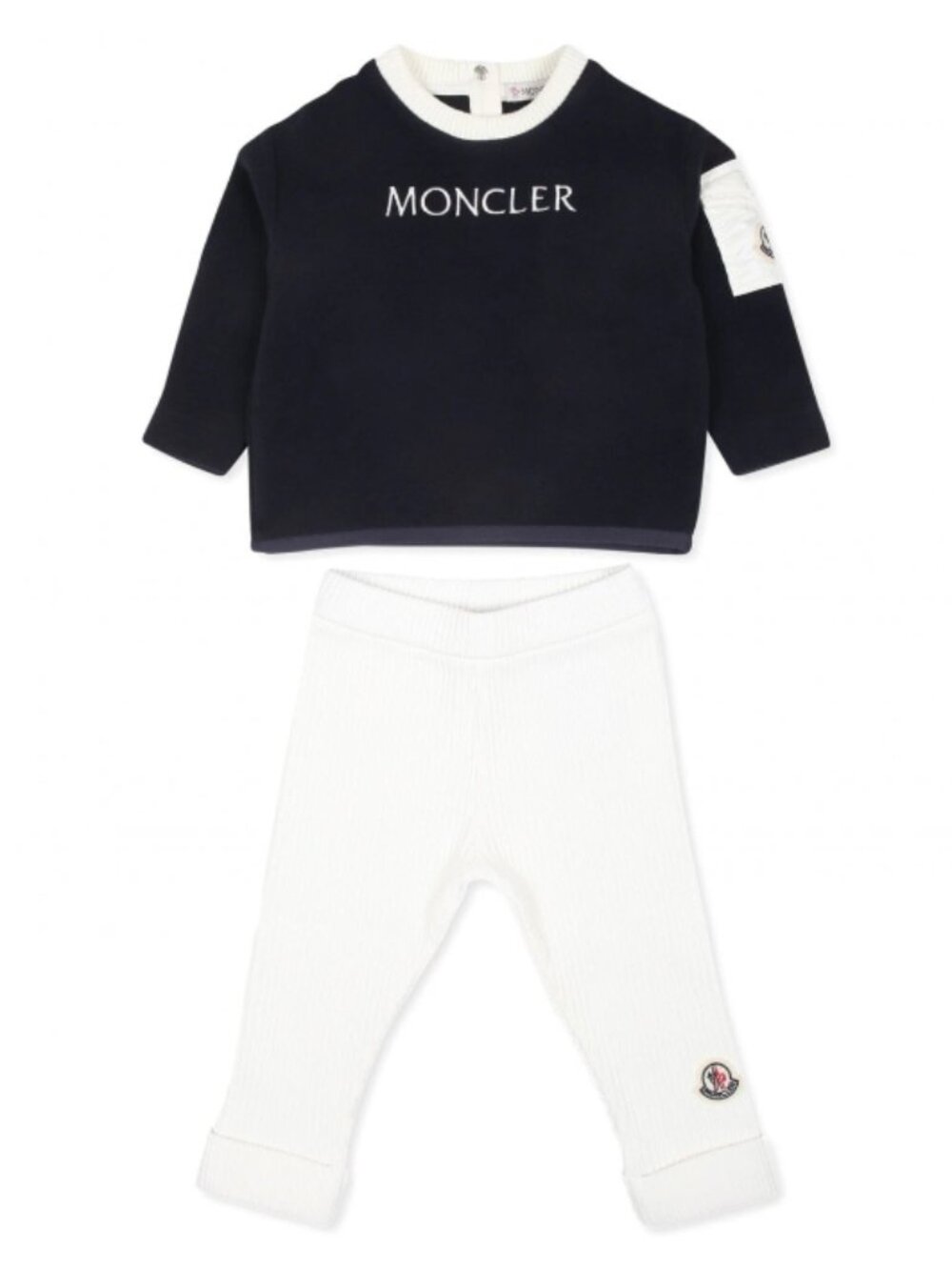 MONCLER ENFANT Baby Branded Tracksuit Set Navy 3/6 MO